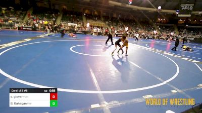 64 lbs Consi Of 8 #2 - Seth Glover, Vian Wrestling Club vs Bj Gahagan, Pin-King All Stars