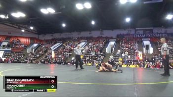 120 lbs Quarterfinals (8 Team) - Braylenn Aulbach, Rockford HS vs Ryan Mosher, Holt HS