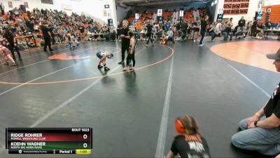 46-49 lbs Cons. Round 2 - Ridge Rohrer, Powell Wrestling Club vs Koehn Wagner, North Big Horn Rams