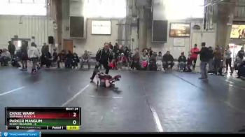 52 lbs Round 6 (8 Team) - Chase Warm, Warhawks Black vs Parker Mangum, NCWAY Crusaders