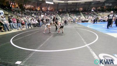 60 lbs Consi Of 4 - Karter Charboneau, Wagoner Takedown Club vs Grayson Wolf, Wolfpak Wrestling