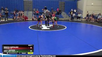 84 lbs Semis (4 Team) - Rocco Cartalino, Falcon WC vs Lucy Watson, Indian Creek A (small)