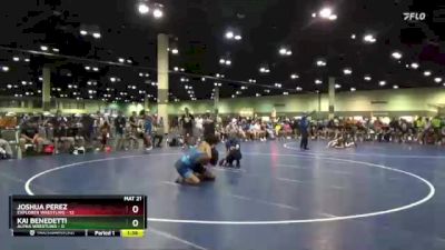 120 lbs Round 1 (6 Team) - Joshua Perez, Explorer Wrestling vs Kai Benedetti, Alpha Wrestling