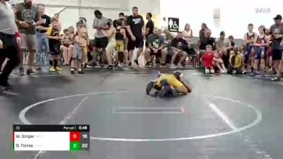 72 lbs Round 2 (8 Team) - William Singer, Prestige Worldwide vs Dylan Flores, Rush WC