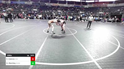 128 lbs Consi Of 8 #1 - Carter Eakins, Con-Kids vs Kaden Markley, Blue Valley SW