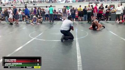 100 lbs Round 4 (6 Team) - Jaxon Hargrave, Beebe Trained vs Kale Hayes, Glasgow WA