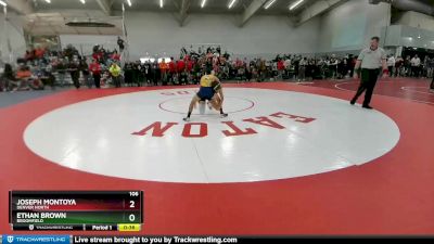 106 lbs Cons. Round 2 - Ethan Brown, Broomfield vs Joseph Montoya, Denver North