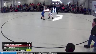 30 lbs Round 1 - Kingston Penaherrera, Junior Titans Wrestling Club vs Rhett Brondel, Central City Junior Wrestling