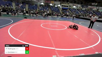 95 lbs Consi Of 4 - Pablito Rodriguez, Ortega Middle School vs Juan Julian Quintana, Brighton Wrestling Club