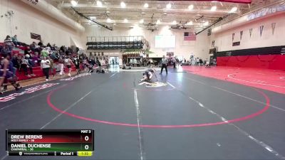 138-139 lbs Round 2 - Drew Berens, Holy Family vs Daniel Duchense, Chaparral