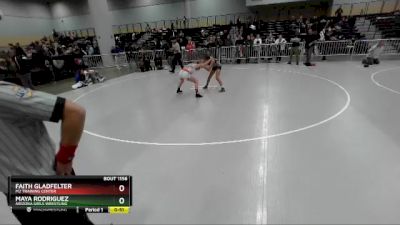 93 lbs Cons. Semi - Faith Gladfelter, M2 Training Center vs Maya Rodriguez, Arizona Girls Wrestling