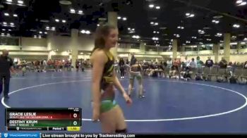 120 lbs Champ Round 1 (16 Team) - Gracie Leslie, Beauty And The Creason Iowa vs Destiny Krum, Iowa T-Wrecks