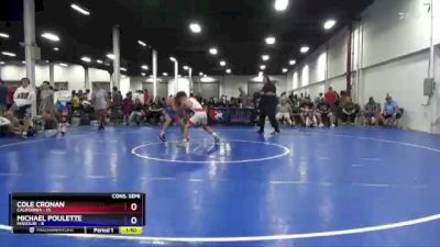 119 lbs 2nd Wrestleback (8 Team) - Cole Cronan, California vs Michael Poulette, Missouri