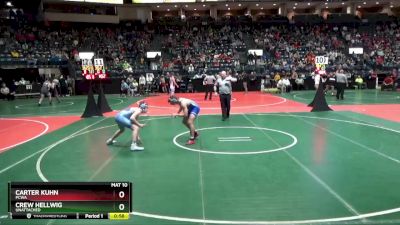 157 lbs Cons. Round 2 - Carter Kuhn, PCWA vs Crew Hellwig, Unattached