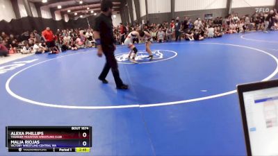 105 lbs Semifinal - Alexa Phillips, Thunder Mountain Wrestling Club vs Malia Riojas, Victory Wrestling-Central WA