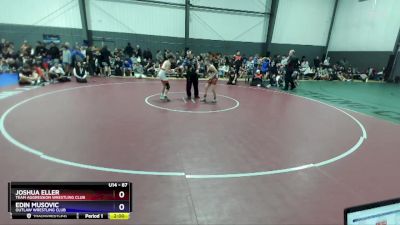 87 lbs Semifinal - Joshua Eller, Team Aggression Wrestling Club vs Edin Musovic, Outlaw Wrestling Club