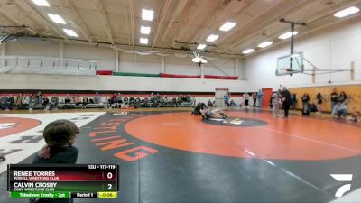 117-119 lbs Round 1 - Renee Torres, Powell Wrestling Club vs Calvin Crosby, Cody Wrestling Club