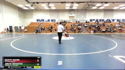 125 lbs Quarterfinal - Scotty Moore, Skyline College vs Abram Granados, Fresno City College