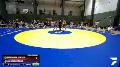 126 lbs Cons. Round 2 - Christopher Porter, ID vs Anan Siackhasone, AK