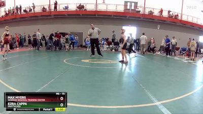 75 lbs Cons. Round 3 - Max Myers, Warrior Regional Training Center vs Ezra Cappa, Unattached