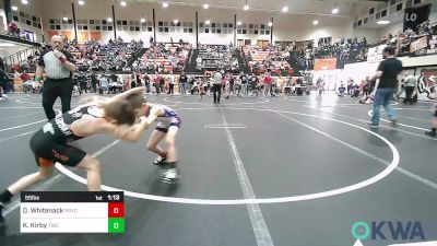 55 lbs Quarterfinal - Donnie Whitenack, Pryor Tigers vs Kopelan Kirby, Tahlequah Wrestling Club