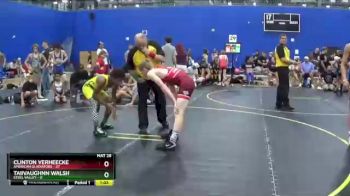 107 lbs Round 2 (6 Team) - Clinton VerHeecke, American Gladiators vs Taiivaughnn Walsh, Steel Valley