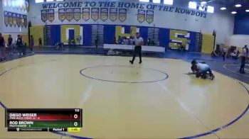113 lbs Round 1 (8 Team) - Rod Brown, Palm Harbor vs Diego Weiser, Free-Buch-Creek #2
