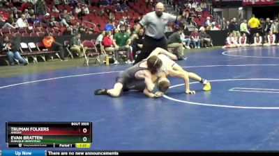 3A-113 lbs Cons. Round 5 - Evan Bratten, Dubuque Hempstead vs Truman Folkers, Ankeny