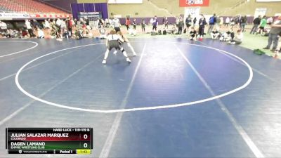 119-119 B Round 1 - Julian Salazar Marquez, Colorado vs Dagen Lamano, Empire Wrestling Club