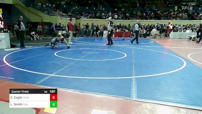 96 lbs Quarterfinal - Carsten Cagle, Team Choctaw vs Levi Smith, Stillwater