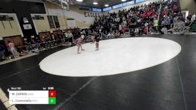 150 lbs Consolation - MELANIO ZAPATA, Danbury vs Luciano Tumminello, Ridgefield