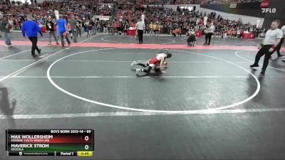 69 lbs Cons. Round 2 - Max Wollersheim, Mosinee Youth Wrestling vs Maverick Strom, Osceola