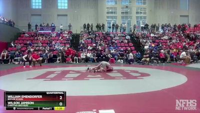 132 lbs Quarterfinal - William Emendorfer, Baylor School vs Wilson Jamison, Christian Brothers