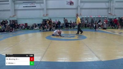 65-M lbs Consi Of 8 #2 - Michael Binning III, OH vs Zachary Wicks, NY