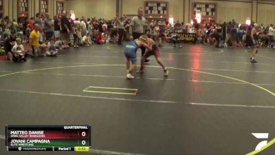 70 lbs Quarterfinal - Jovani Campagna, Elite Wrestling vs Matteo Danise, Steel Valley Renegades