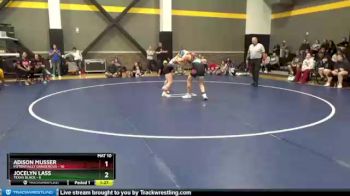 118 lbs Round 1 (3 Team) - Jocelyn Lass, Texas Black vs Adison Musser, Potentially Dangerous