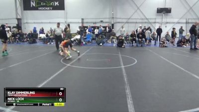 80 lbs Round 3 (4 Team) - Nick Loch, Attack vs Klay Dimmerling, Team Germantown