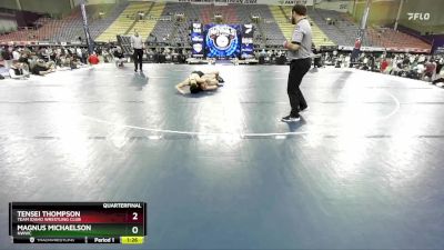 144 lbs Quarterfinal - Tensei Thompson, Team Idaho Wrestling Club vs Magnus Michaelson, NWWC