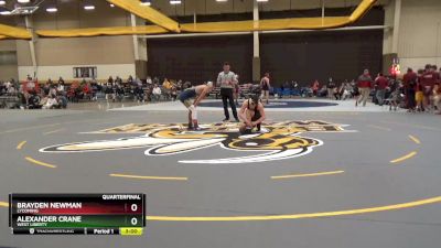 125 lbs Quarterfinal - Brayden Newman, Lycoming vs Alexander Crane, West Liberty