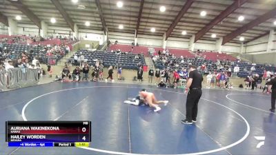 106 lbs Semifinal - Auriana Wakinekona, Hawaii vs Hailey Worden, Nevada