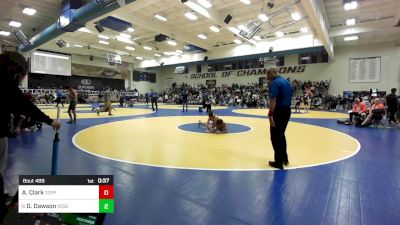 109 lbs Consi Of 16 #2 - Audon Clark, Toppenish (WA) vs Drew Dawson, Roseburg (OR)