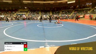 46 lbs Semifinal - Azerijah Bonney, Pomona Elite vs Knox Pohle, Rough House