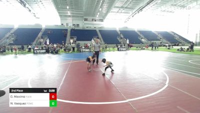 50 lbs 2nd Place - Dominic Maximo, Tucson Cyclones vs Nathaniel Vasquez, Powerline Fundamentals Wrestling