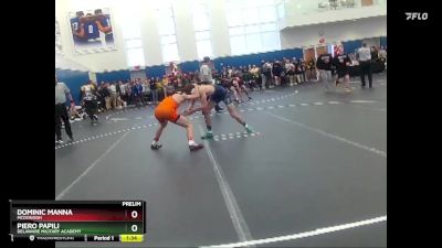 138 lbs Prelim - Dominic Manna, McDonogh vs Piero Papili, Delaware Military Academy