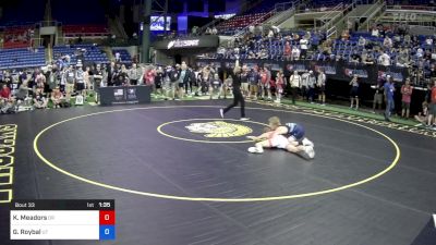 113 lbs Rnd Of 128 - Kingston Meadors, Oregon vs Grady Roybal, Utah