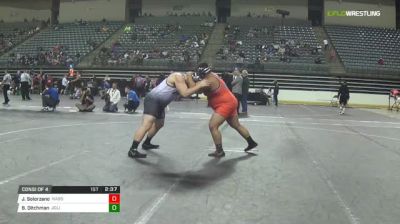 285 lbs Consi of 4 - Jonathan Solorzano, Nassau vs Bryan Ditchman, Joliet