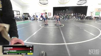 126 lbs Cons. Round 2 - Jo Kogure, Cupertino vs Lucas Vasquez, Leland