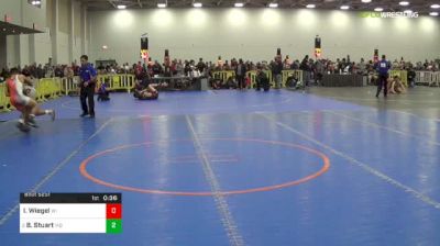 120 lbs Consi Of 16 #1 - Isaac Wiegel, WI vs Brian Stuart, MD