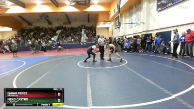 165 lbs Round 2 - Isaiah Perez, Bagdad HS vs Neko Castro, Flagstaff