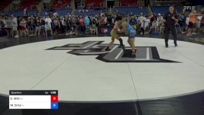 106 lbs Quarters - Ezekiel Witt, Kansas vs Malachi Ortiz, Florida